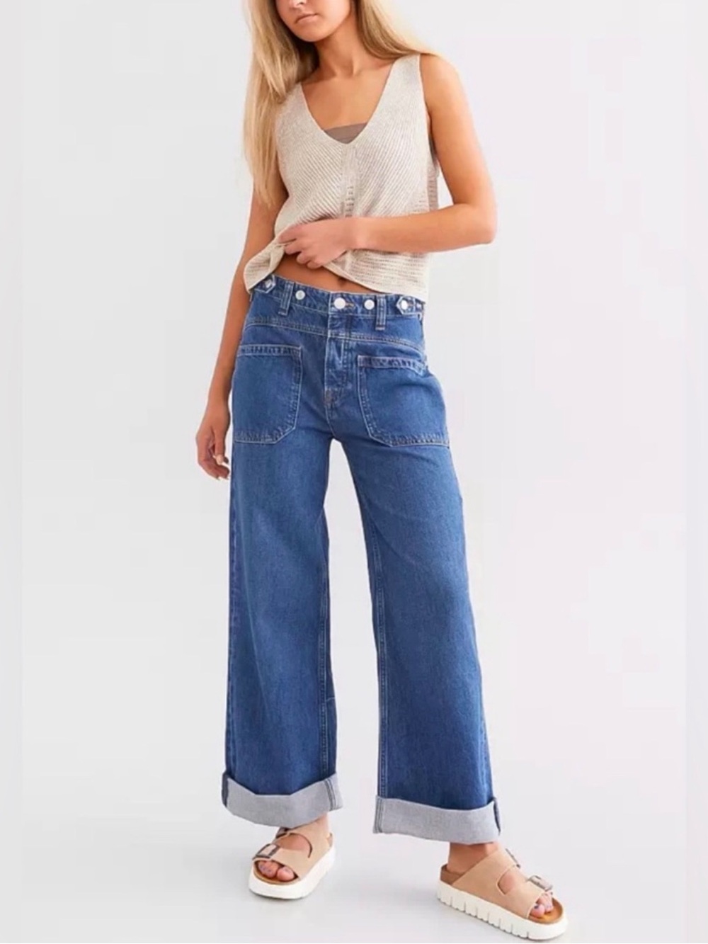 We The Free Palmer Cuffed Jeans